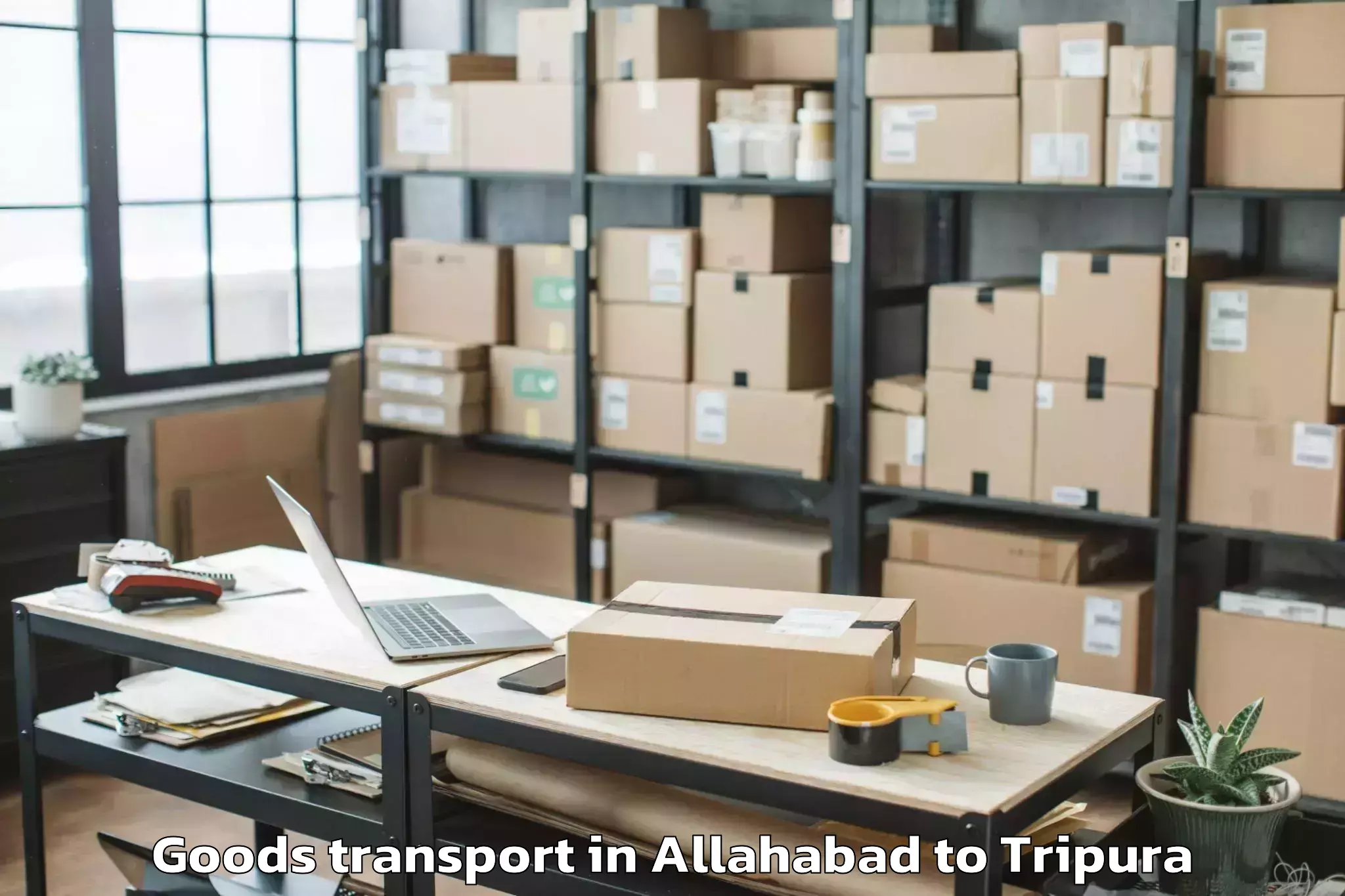 Expert Allahabad to Kathalia Goods Transport